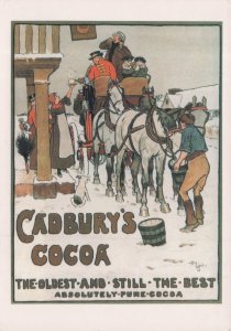 Cadbury's Chocolate 1874 Bath Mail Coach Advertising Postcard