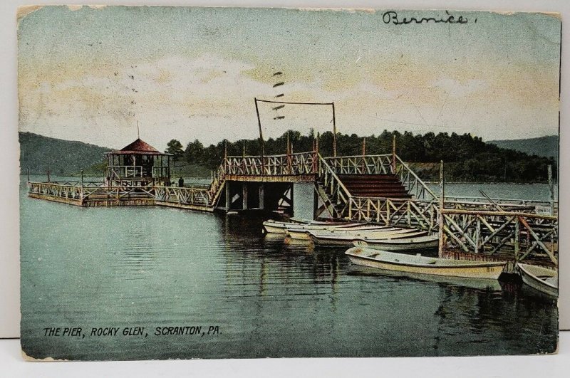 Scranton PA The Pier, Rocky Glen c1908 Undivided Back Postcard C1