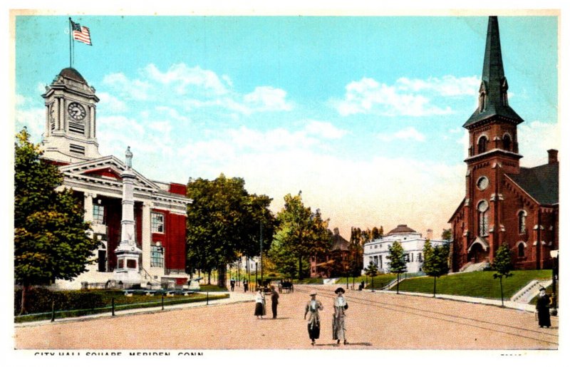 Connecticut  Meriden  City Hall Square