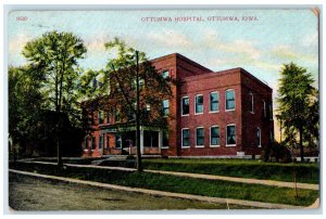 1908 Ottumwa Hospital Building Ottumwa Gibson Iowa IA Posted Antique Postcard