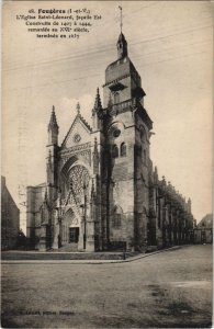 CPA Fougeres Eglise St Leonard (1237434)