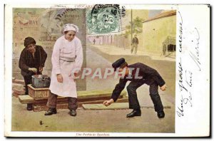 Old Postcard Children Part of Bouchon