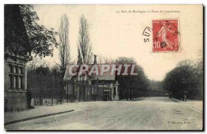 Old Postcard Bois de Boulogne Porte de Longchamps