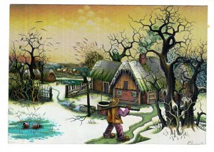 Artist`s 3D  Man  in the Winter Country, Dufex