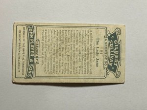 CIGARETTE CARD - PLAYERS GILBERT & SULLIVAN #21 LADY JANE   (UU532) 
