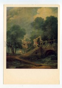 490795 USSR 1981 Hubert Robert Flight Hermitage Old postcard