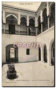 Old Postcard Rabat Morocco Cities Hospital Marie Feuillet Court Pavilion Offi...