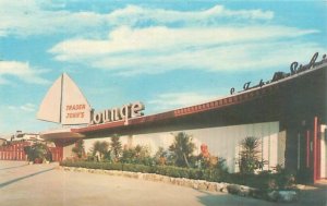 Biloxi Mississippi Cabana Beach Motel Trader John's Lounge, Mladinich,  Postcard
