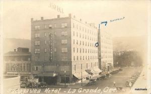 1940s Sacajawea Hotel  La Grande Hotel RPPC Real photo postcard 11057 Oregon