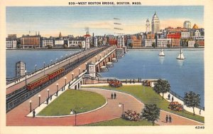West Boston Bridge Massachusetts Postcard