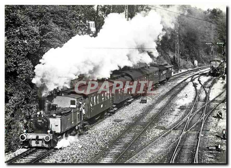 Postcard Modern Eurovapor Nebenbahnzug gezogen von der Bauart Lok Nr 888 wt T 3