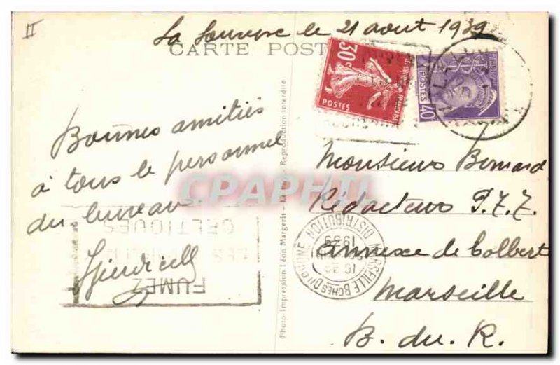 Old Postcard Louvesc Ardeche Panoramic view