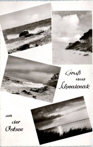 1960s Ostseebad Schwedeneck Baltic Sea Beaches Germany Postcard