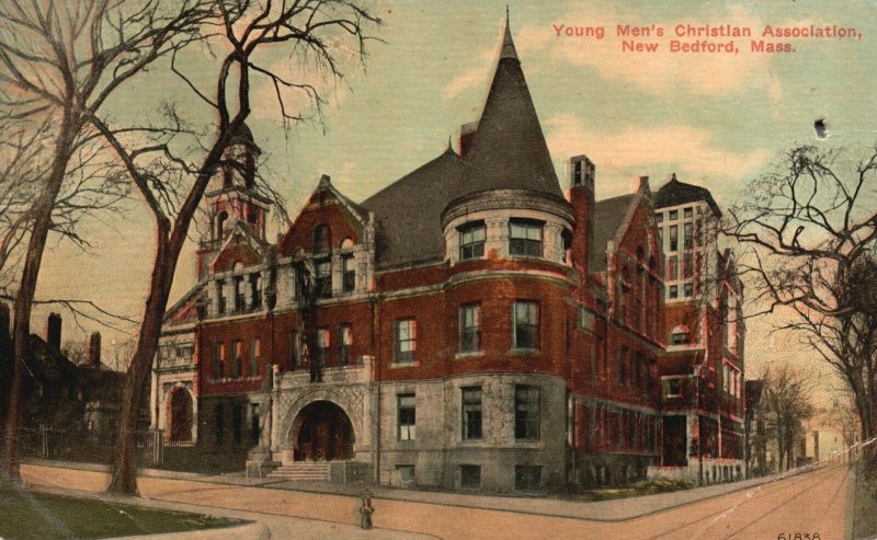 Vintage Postcard 1913 Young Men Christian Association New Bedford Massachusetts