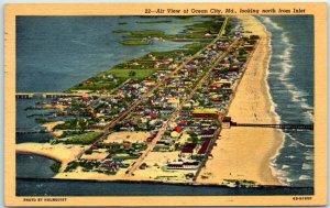 M-10517 Air View of Ocean City Maryland Looking North from Inlet