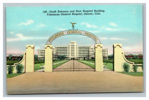Vintage 1940's Postcard New Hospital Fitzsimons General Hospital Denver Colorado