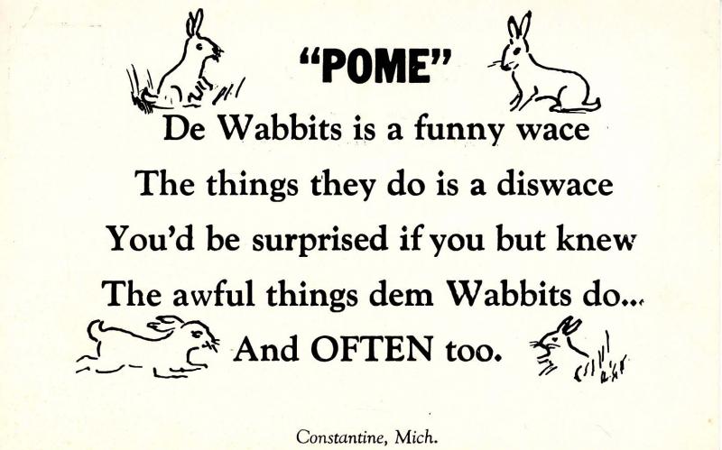 Words of Wit and Wisdom: Pome from Constantine, Michigan