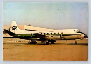 Aviation Airplane Postcard Guernsey Airlines Vickers Viscount 724 G-BDRC H7