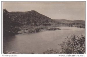 RP: Scenic View of Mountain and River Bend, 1910-1930