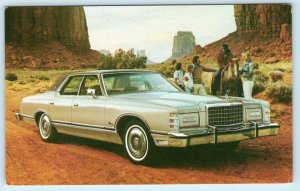 Car Advertising 1977 FORD LTD 4 Door Landau- Native American Automobile Postcard