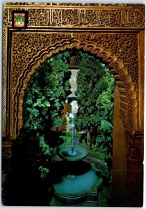 M-53118 Lindaraja fountain Nocturnal view Granada Spain