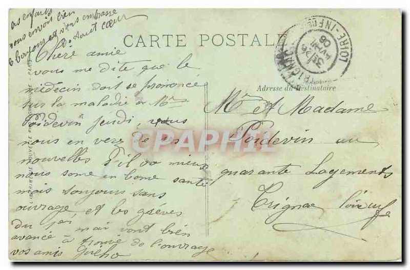 Old Postcard Paris Le Sacre Coeur