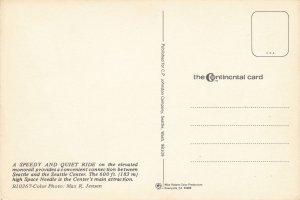 Seattle WA, Washington - Monorail Train - Space Needle - Roadside