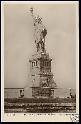 New York, Statue of Liberty (1920s) Rotary RPPC