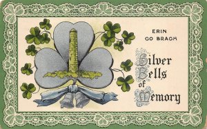 ERIN GO BRAGH SILVER BELLS OF MEMORY IRELAND ST. PATRICK'S DAY POSTCARD 1912