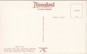 Disneyland Mark Twain Sternwheel Steamboat CA California Unused Postcard G39