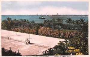 Nassau Bahamas Hotel Colonial Tennis Court Vintage Postcard AA70502