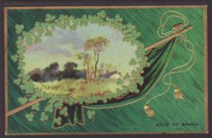 Erin Go Bragh,Flag Postcard BIN 