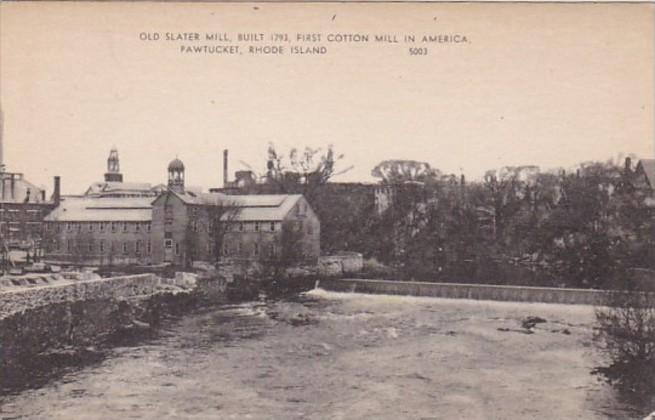 Rhode Island Pawtucket Old Slater Mill Built 1793 First Cotton Mill In America