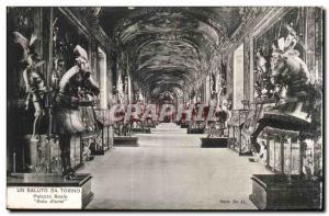 Old Postcard Italy Italia A saluto da Torino Palazzo Reale Sale of & # 39armi