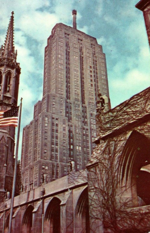 Palmolive Building Michigan Ave Chicago Illinois Vintage Postcard P94 