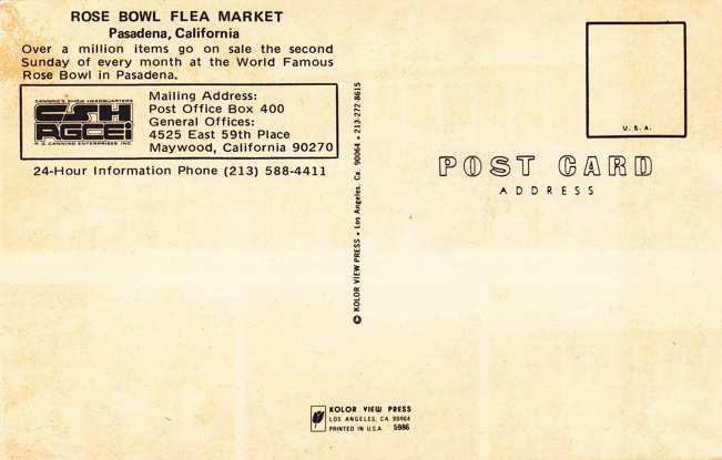 Rose Bowl Flea Market - Pasadena CA, California