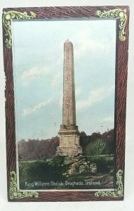 Antique Postcard King Williams Obelisk Drogheda Ireland VGC