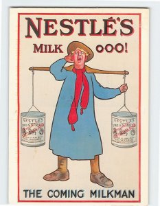 Postcard Nestlé's Milk The Coming Milkman Nestlé Advertisement
