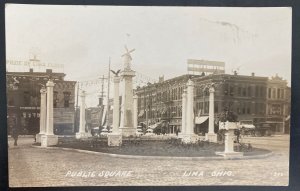 Mint USA RPPC Postcard Civil War GAR Festival Public Square Lima Oh