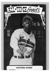 1973 Satchel Paige Cleveland  All Time Tcma Greats Postcard b & w Hof Vg-Ex 