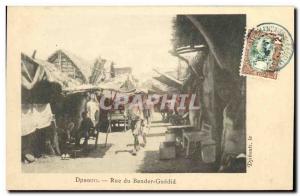 Old Postcard Djibouti Somalis Rue Bender Guedid TOP