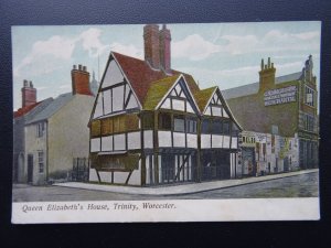 Worcester TRINITY Queen Elizabeth House shows G.H.LOACH MERCHANTS - Old Postcard