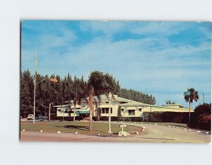 Postcard Clearwater Yacht Club on the beach at Clearwater, Florida