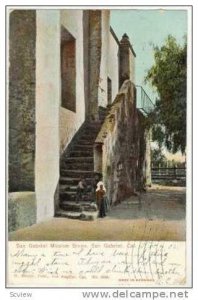 San Gabriel Mission Steps, San Gabriel, California, PU-00-10s