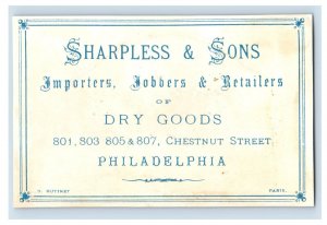 1870's-80's Sharpless & Sons Clocks Silver Lot Of 6 Victorian Trade Card P24 