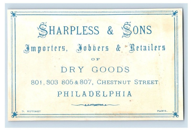 1870's-80's Sharpless & Sons Clocks Silver Lot Of 6 Victorian Trade Card P24 