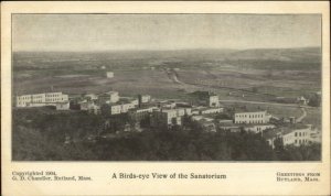 Rutland MA Sanatorium Birdseye View 1904 Unused Postcard