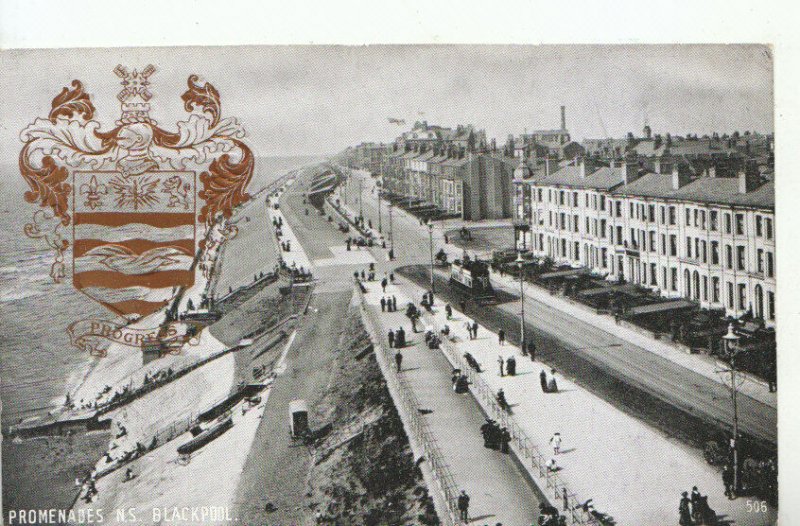 Lancashire Postcard - Promenades - Blackpool - Ref 10687A