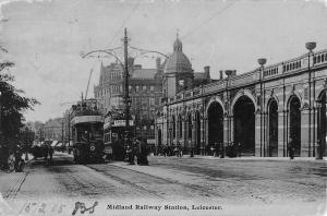 BR74754 midland railway station leicester tramway tram   uk