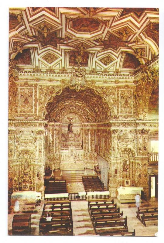 Brasil Salvador Igreja Sao Francisco Interior 1973 4X6